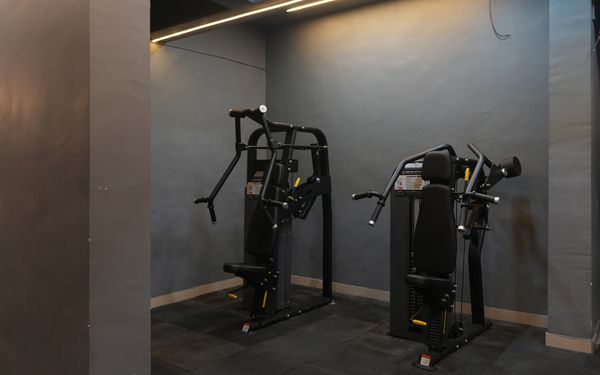 Olympia Gym Raunak City: plate-loaded press machines